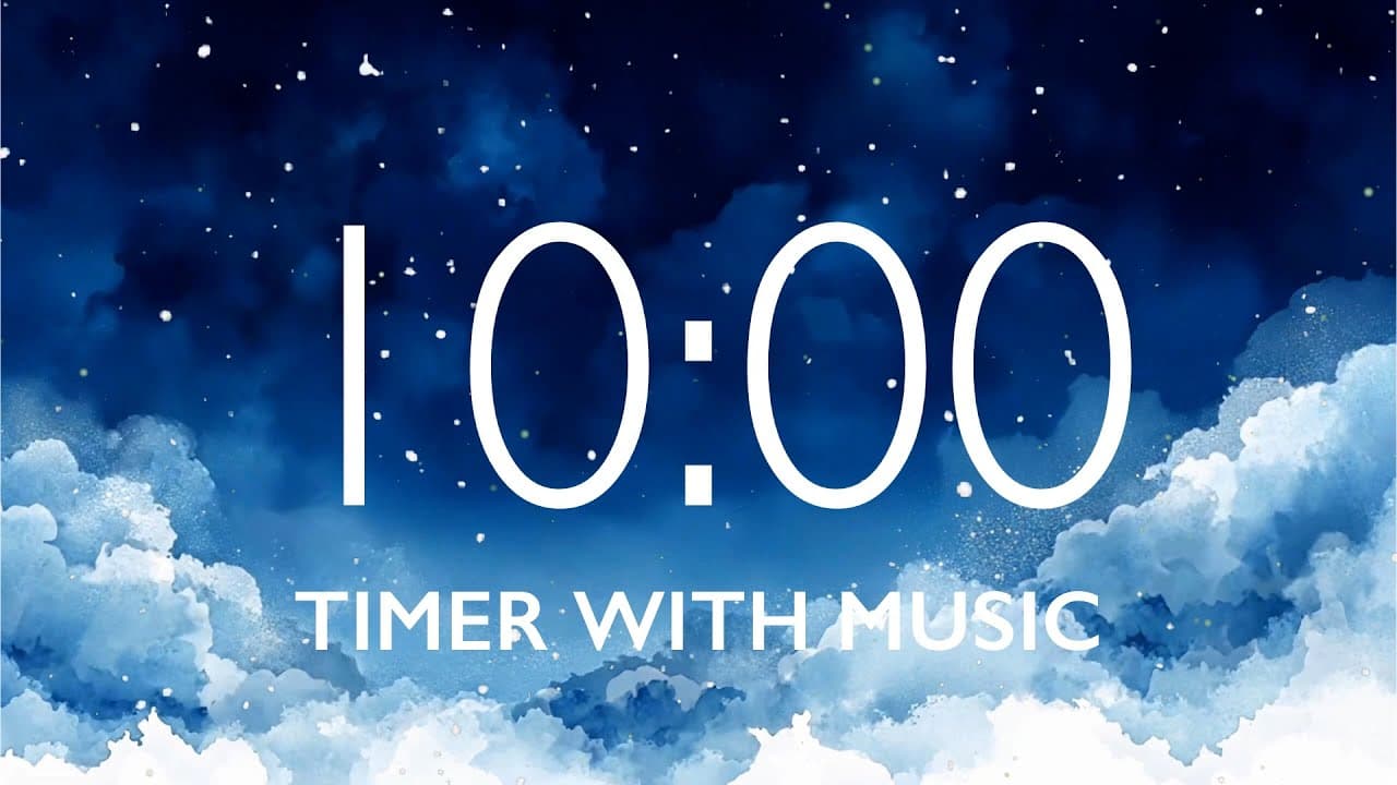 Relax NOW with 10 Minutes of Soothing Music – Starry Sky Background, Version 3