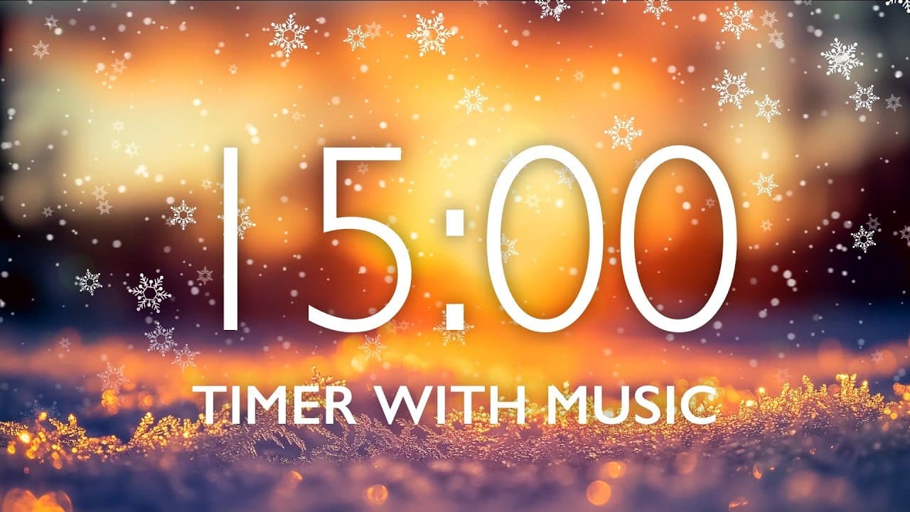 Stay focused for 15 minutes with Relaxing Music – Snowfall Background